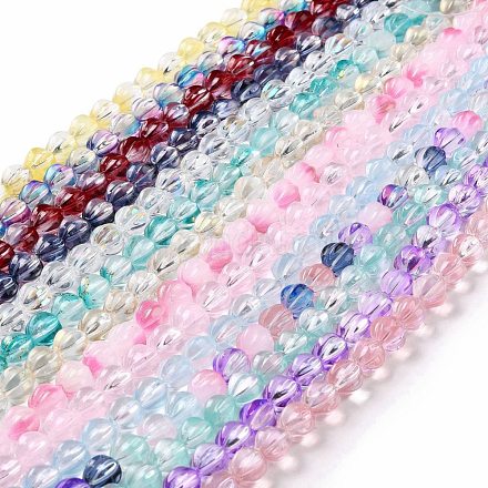 Transparent Glass Beads Strands GLAA-F114-02B-1