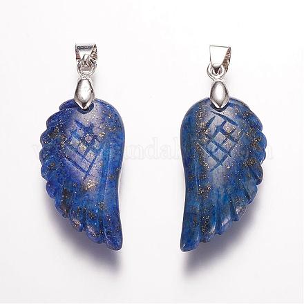 Dyed & Synthetic Lapis Lazuli Pendants G-E339-02F-1