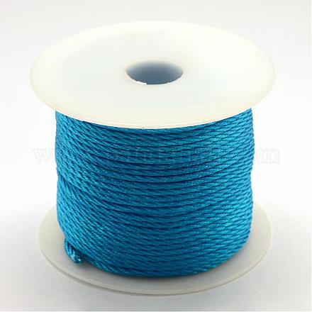 ナイロン編みコード  ドジャーブルー  1.0mm  約49.21ヤード（45m）/ロール&nbsp;NWIR-R026-1.0mm-374-1