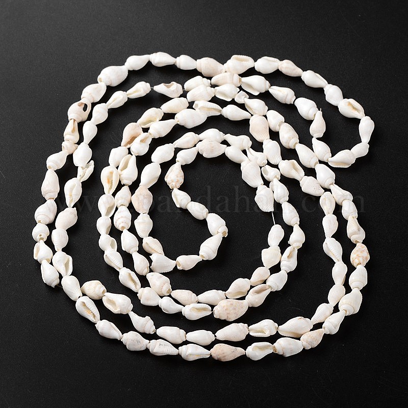Wholesale Natural Sea Shell Conch Bead Strands - Pandahall.com