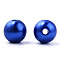 Spray Painted ABS Plastic Imitation Pearl Beads, Round, Medium Blue, 8x7.5mm, Hole: 1.8mm, about 2080 pcs/500g