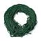 Polyester Cord, Twisted Cord, Dark Green, 5mm, about 97~100m/bundle
