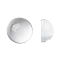 Transparent Half Round Glass Cabochons, Clear, 10~11x5~6mm