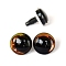 Plastic Doll Eye for Doll Makings, Dark Orange, 12mm