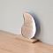 Plastic Mirror Model, Micro Landscape Dollhouse Accessories, Pretending Prop Decorations, Navajo White, 34x13x41mm