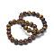 Natural Tiger Eye Bead Stretch Bracelets, Round, 2 inch~2-3/8 inch(5~6cm), Bead: 5.8~6.8mm