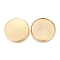 304 Stainless Steel Plain Edge Bezel Cups, Cabochon Settings, Flat Round, Golden, Tray: 25mm, 26.5x2mm