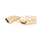 Brass Interlocking Clasps, Cadmium Free & Nickel Free & Lead Free, Snake, Real 18K Gold Plated, 41.5x12.5x8.5mm, Hole: 5.5x6mm