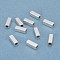 201 Stainless Steel Beads, Rectangle, Silver, 8x3x3mm, Hole: 2mm