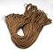Polyester & Spandex Cord Ropes, 16-Ply, Solid Color, for Shoe Lace Cord Making, Sienna, 2mm, about 109.36 yards(100m)/bundle