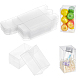透明なプラスチックのギフト用の箱  長方形  透明  3.7x3.7x6.5cm&nbsp;LS-CON-WH0086-042-1