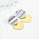 Brass Dangle Stud Earrings&nbsp;EJEW-S262-04GP-1