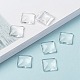 無色透明ガラスの正方形のカボション  15x5mm&nbsp;GGLA-A001-15mm-8