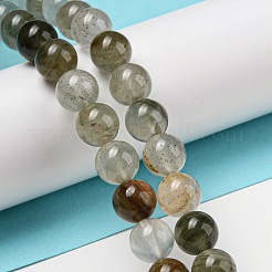 Natural Green Lodolite Quartz/Garden Quartz Beads Strands&nbsp;G-R494-A07-03