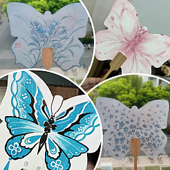 Paper Hand Held Fan&nbsp;LS-FIND-WH20003-36B