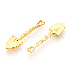 合金ペンダント  シャベル  カドミウムフリー＆鉛フリー  18KGP本金メッキ  19.5x5x1.5mm  穴：1mm&nbsp;PALLOY-N176-117G