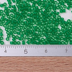 MIYUKIデリカビーズ  シリンダー  日本製シードビーズ  11/0  (db0746) マットトランスペアレントグリーン  1.3x1.6mm  穴：0.8mm  約10000個/袋  50 G /袋&nbsp;SEED-X0054-DB0746