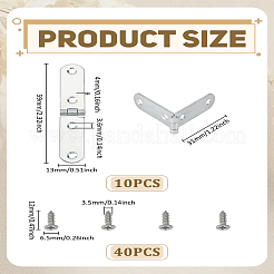 10Pcs Iron Hinge&nbsp;FIND-LP0009-21