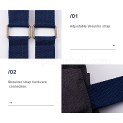 3Pcs Nylon Backpack Straps&nbsp;FIND-GN0001-20B