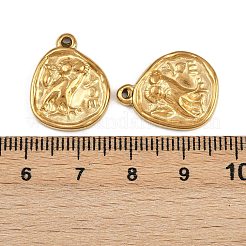 304 Stainless Steel Pendants&nbsp;STAS-L295-02G