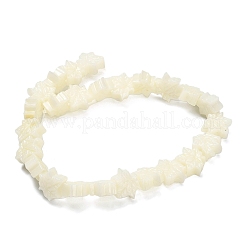 Synthetic Coral Dyed Carved Beads&nbsp;BSHE-H114-02B