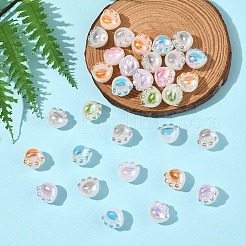 32Pcs UV Plating Acrylic Beads&nbsp;MACR-FS0002-10