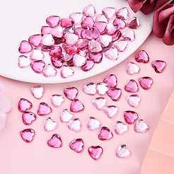 200Pcs 2 Colors Imitation Taiwan Acrylic Rhinestone Cabochons&nbsp;GACR-YW0001-06