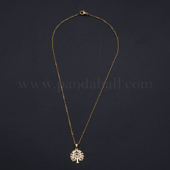 201 Stainless Steel Pendant Necklaces&nbsp;NJEW-S105-JN537-45-2