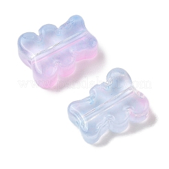 Transparent Spray Paint Glass Beads&nbsp;GLAA-Z011-08E