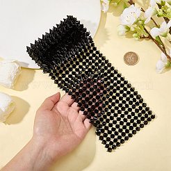 プラスチックコーンネックリベット1袋  オーガンジーギフトバッグ1個付き  ブラック  10x7mm  0.5ヤード/袋&nbsp;DIY-CP0013-67A