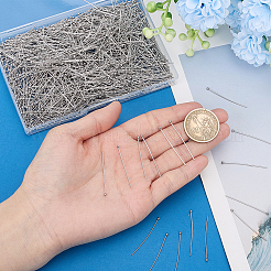 1000Pcs 304 Stainless Steel Ball Head Pins&nbsp;STAS-PH0007-45