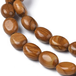 Natural Yellow Wood Lace Stone Wooden Jasper Beads Strands&nbsp;G-Z006-A23