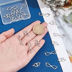 20Pcs 2 Styles 201 Stainless Steel Connector Charms&nbsp;FIND-HY0001-18