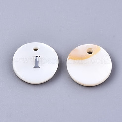 Natural Freshwater Shell Pendants&nbsp;SHEL-Q018-01A-I-P