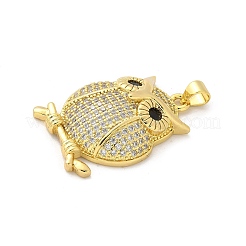 Brass Micro Pave Cubic Zirconia Pendants&nbsp;KK-S511-32G-02