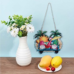 Summer Theme Wooden Hanging Wall Decorations for Front Door Home Decoration&nbsp;HJEW-WH0047-11