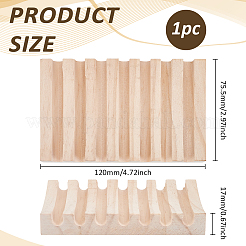 Pinewood Soap Dishes for Bathroom&nbsp;AJEW-WH0248-842