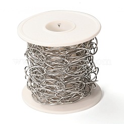 Tarnish Resistant 304 Stainless Steel Paperclip Chains&nbsp;STAS-A048-04P