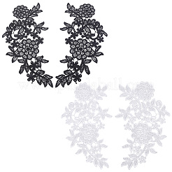 Lace Polyester Embroider Thread Iron on/Sew On Patches&nbsp;PATC-FG0003-72