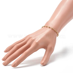 304ステンレススチールリンクチェーンブレスレット＆ネックレスセット  ゴールドカラー  6-7/8インチ（17.5cm）  17.13インチ（43.5cm）  2個/セット&nbsp;SJEW-JS01209