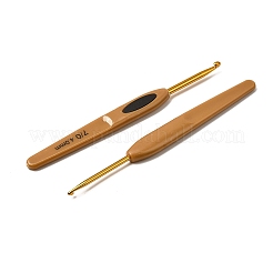 アルミかぎ針編みのフック  ABS樹脂製ハンドル付き  ペルー  138x14.5x7~8mm  8個/セット&nbsp;TOOL-C012-09