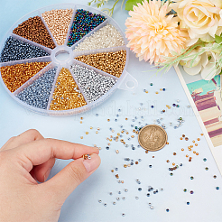 10 Styles 6660 Pcs Glass Seed Beads&nbsp;SEED-HY0001-16