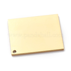 304ステンレスペンダント  空白タグのスタンプ  菱形  ゴールドカラー  20x17x1mm  穴：1.2mm&nbsp;STAS-Y006-03A-G