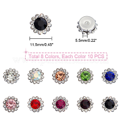 AHADEMAKER 144pcs 9 colors Flower Sew on Rhinestones&nbsp;RB-GA0001-01B