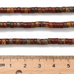 Natural Picasso Jasper/Polychrome Jasper Beads Strands&nbsp;G-Z110-A20-2x4mm