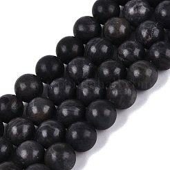 Natural Black Gold Gemstone Beads Strands&nbsp;G-Q601-13A-09