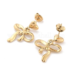 304 Stainless Steel Dangle Stud Earrings&nbsp;EJEW-H115-06G