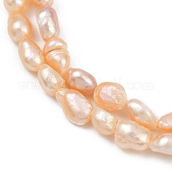 Natural Cultured Freshwater Pearl Beads Strands&nbsp;PEAR-P064-20H-02B