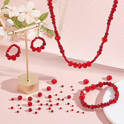 7 Strands 7 Styles  Opaque Solid Color Glass Beads Strands&nbsp;EGLA-GO0001-02A