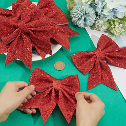 10Pcs Glitter Foam Bowknot Ornament Accessories&nbsp;FIND-GF0008-55A